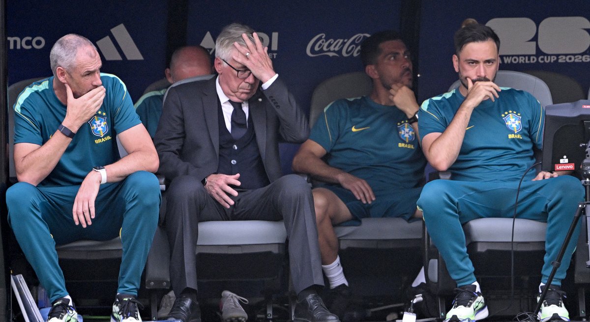 Ancelotti chịu chỉ trích gay gắt sau khi Brazil chia tay World Cup 2026